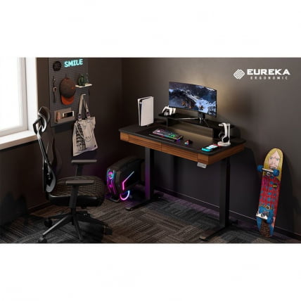 Стол для компьютера c электрической регулировкой по высоте и 2 ящиками ЕУРЕКА ЕРК-ЕД-И47-ВН / c EUREKA ERK-ED-I47-WN_9