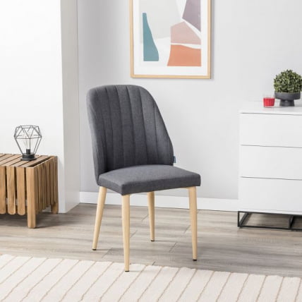 Стул Ален темно-серый/нат.дуб / Alen_7