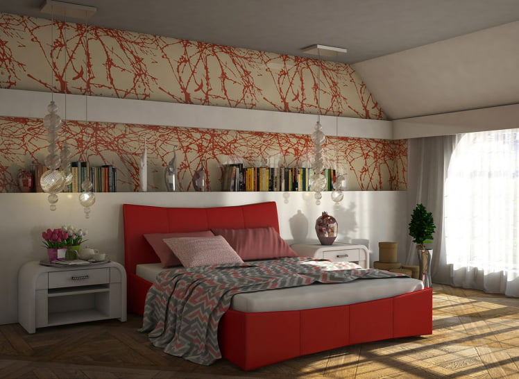 Кровать Стелла Красный_68184 / Stella_0