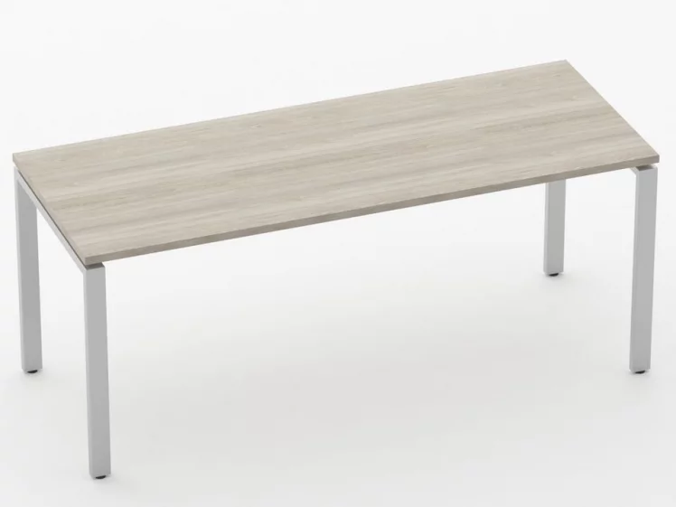 Стол прямой Дека П-обр. каркас 7.07.18  Дуб Сантана светлый / Deka_0