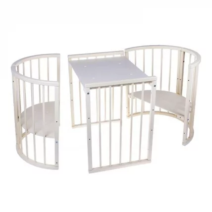 Кровать-трансформер 6-в-1 Меррй Хаппй 01 Слоновая кость / Merry Happy_3