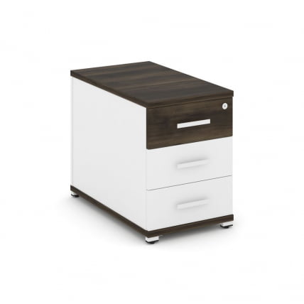 Тумба опорная приставная с 3-мя ящиками CОНCЕПТ CН.ТГО-001 Б/В Дуб Мали Белый бриллиант Белый / CONCEPT CN.TGO-001 B/W_0