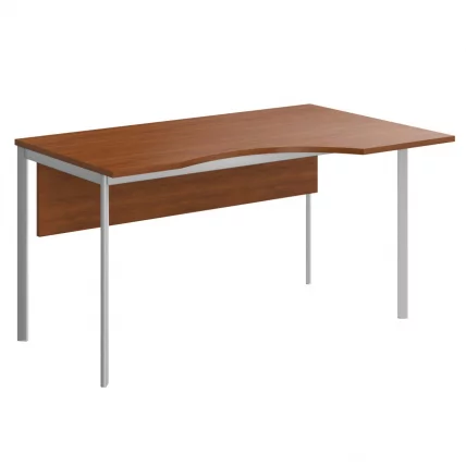 Стол эргономичный ИМАГО-С CА-1СД(Л/Р) орех французский алюминий / IMAGO-S CA-1SD(L/R)_0