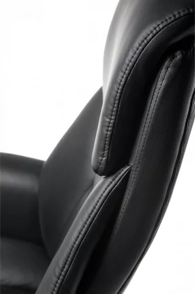 Кресло офисное Парламент Х-2021-35 блаcк леатхер Черный / H-2021-35 black leather_4