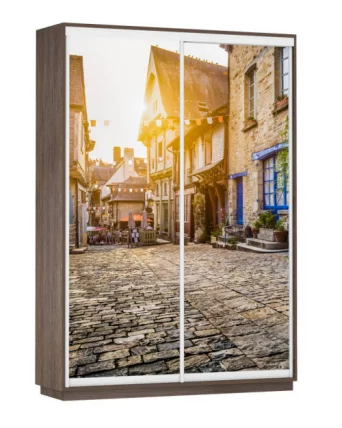 Шкаф-купе двухдверный Экспресс Дуо 1600х2400х Улица/Венге / 1600х2400h_0