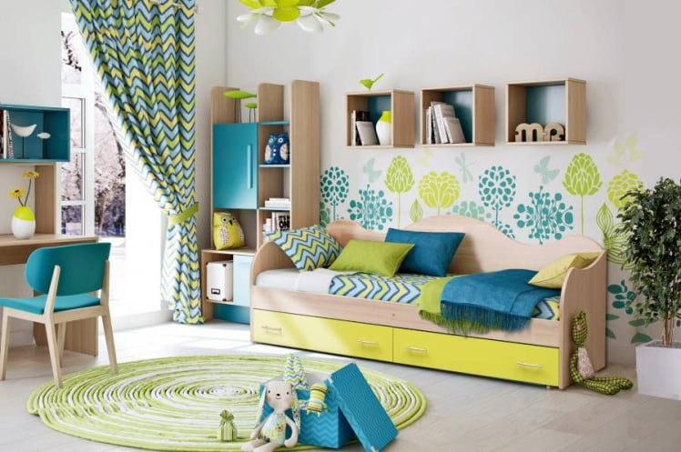 Кровать Софа №5 800*2000 Каштан Львов/Ярко-розовый_0