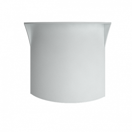 Стойка угловая (радиусный элемент - ХДФ) Рива А.РС-5 Белый / Riva_0