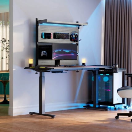 Перфорированная доска с комплектом креплений ЕУРЕКА АРПБ-01Б-УС, черный / EUREKA ARPB-01B-US,_4