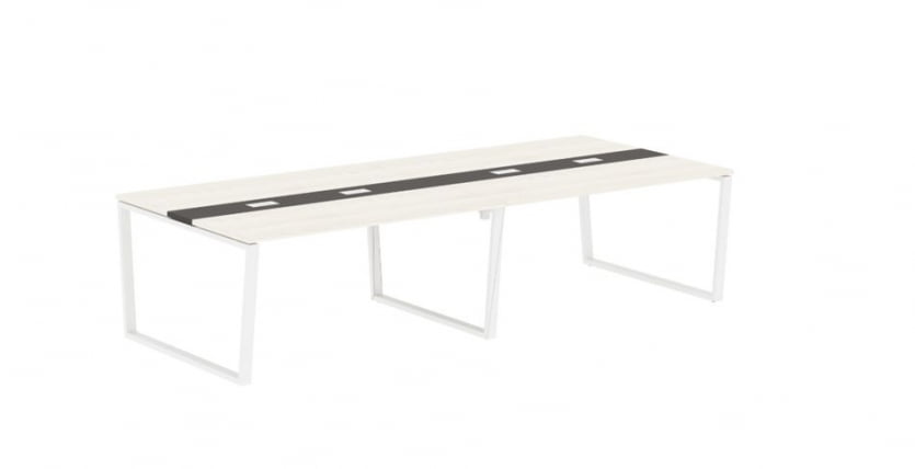 Стол переговорный ЕДИС ЕВCТ 3114 Ясень Траун Мокко Белый / EDIS EVCT_0