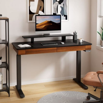 Стол для компьютера c электрической регулировкой по высоте и 2 ящиками ЕУРЕКА ЕРК-ЕД-И55-ВН / c EUREKA ERK-ED-I55-WN_8