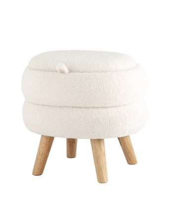 Пуф с ящиком Винни М Тедди белый / M_0