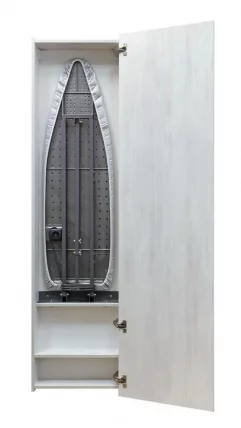 Шкаф со встроенной гладильной доской Ирон Бокс (правый) Беленый дуб / Iron Box_0