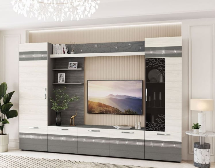 Стенка для гостиной Графит 604 402 (ширина 300 см)_0