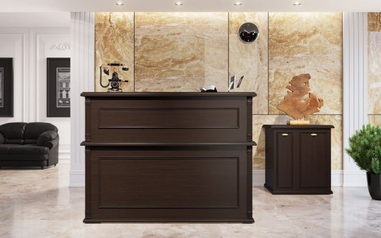 Стойка ресепшен РМС 200 Венге магия / RMS_3