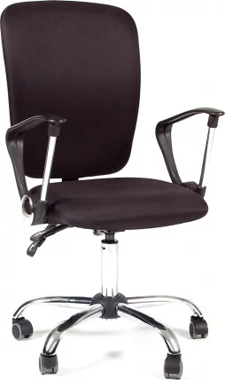 Офисное кресло для оператора CХАИРМАН 9801 Хроме черный / CHAIRMAN Chrome_0