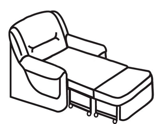 Кресло с механизмом релакс Вавилон 1Р Миртовое (экокожа)_1