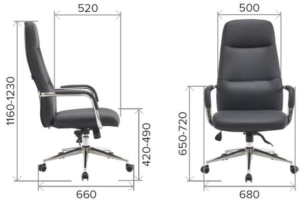 Кресло руководителя Еверпроф Веста Экокожа Бежевый / Everprof Vesta_6