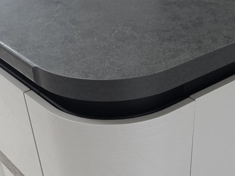 Столешница ПФР2 16.150 Луна (правая радиусная) 1500 мм Черный_1