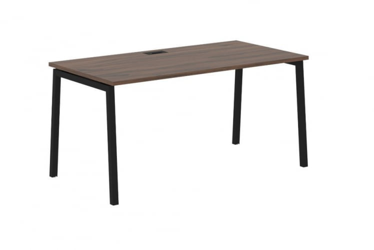 Стол письменный ЕДИС ЕЛСТ 1580 Дуб Денвер темный Черный / EDIS ELST_0