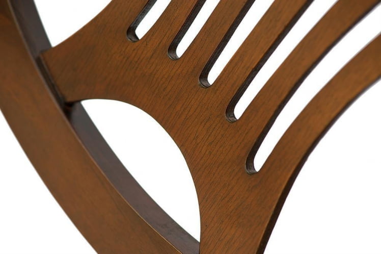 Стул Персей/ Персеус дерево гевея, 46х54х99см, Каппучино , ткань кремовая с рисунком (3321) / Perseus Cappuchino_5