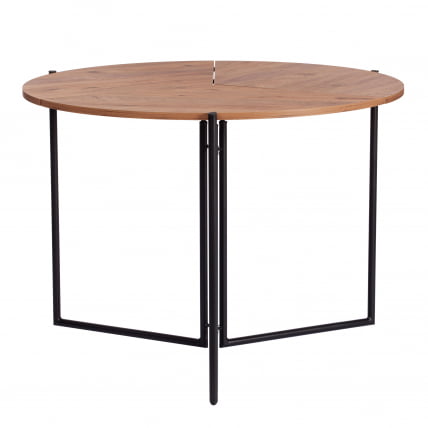 Стол складывающийся ЙООП (мод. 1212) ЛДСП+меламин/металл, 100 кс 100 кс 72 см, сосна/черный / YOOP (mod. x x_0