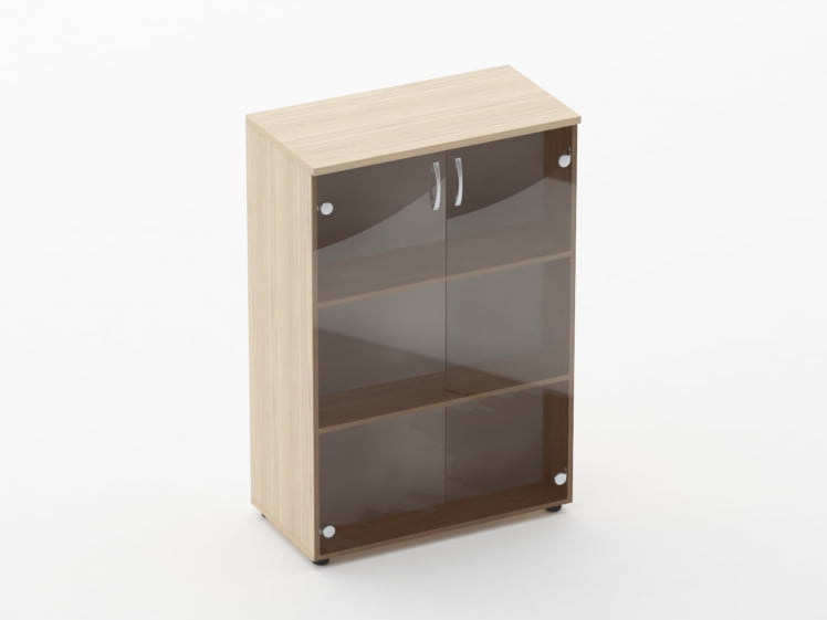 Шкаф средний со стеклом Глассй 6.12.151 Туя / Glassy_0