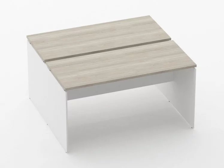 Рабочий модуль Дека ЛДСП каркас 75.125.14 Дуб Сантана светлый/Белый / Deka_0