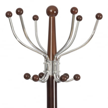 Вешалка Ханами (мод. ГХ-8617) дерево/хром/мрамор, 37 кс 37 кс 175 см, Блаcк (Черный) / Валнут (Орех) / Hanami (mod. GH-8617) x x Black Walnut_2