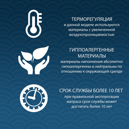 Матрас Меркурий в ткани Блаcк анд Вхите (90*195) 80кс190 / Black and White 80x190_4