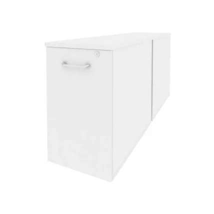 Тумба двойная низкая выдвижная приставная / опорная ОНИКС О.ВТПО-2.8 Белый Бриллиант / ONIX O.VTPO-2.8_0