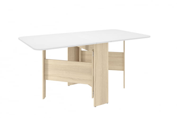 Стол-книжка раскладной Мечта 2 КМ-0005 дуб сонома/белый / KM-0005_1