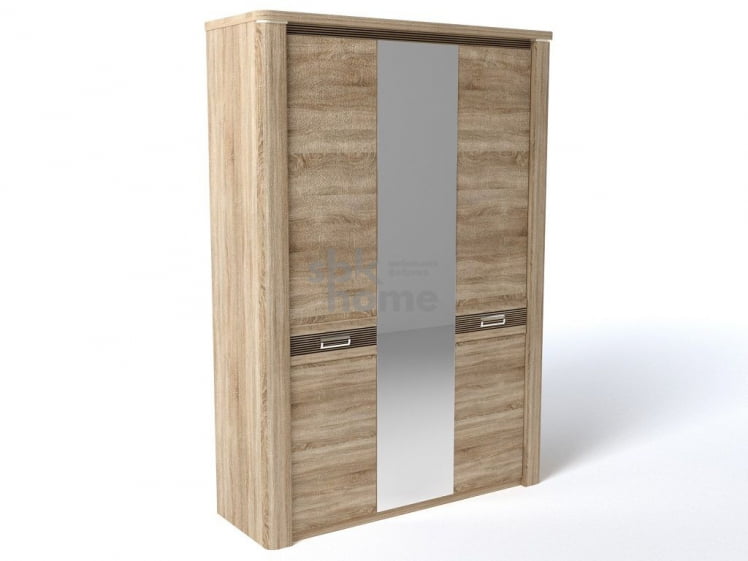 Шкаф 3-х дверный, Магнолия (1598*558*2280) Бардолино, 10812_0