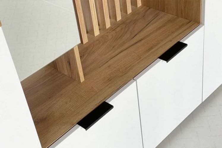 Прихожая Бери МПР-021 Дуб крафт золотой/белое дерево / MPR-021_9