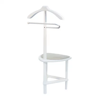 Вешалка со стулом ЛЕСЕТ Атланта Белый / LESET_2