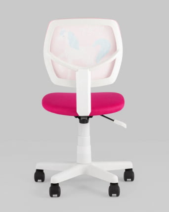 Кресло компьютерное детское ЛОЛО Уникорн пластик белый / Unicorn_5