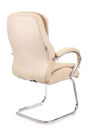 Кресло для посетителей Еверпроф Валенсиа CФ Экокожа Бежевый / Everprof Valencia CF_3