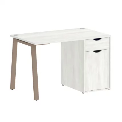 Стол письменный ХОМЕ ОФФИCЕ ВР.СП-3-118.1.А Снежная Платина/Мокко металл / HOME OFFICE VR.SP-3-118.1.A_0