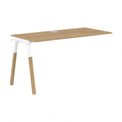 Рабочая станция Форта ФИСТ 1367 Дуб Гамильтон Белый премиум / Forta FIST_0