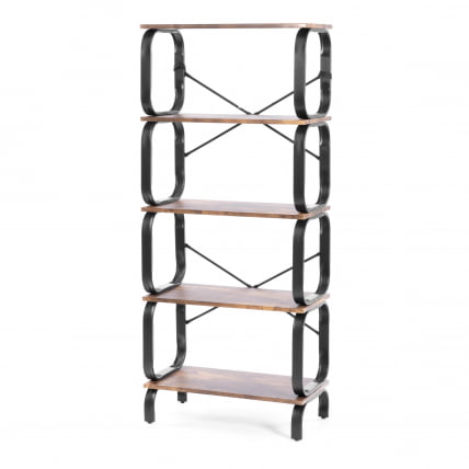 Стеллаж ВС-04 60кс30кс140 см, бурнт / WS-04 60x30x140 burnt_2