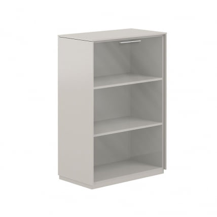 Шкаф средний со стеклом Атлас НЗ-0325.ГС.ГЛ Серый камень / Atlas NZ-0325.GS.GL_0