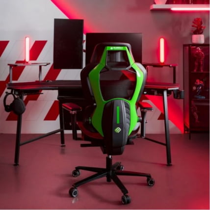 Эргономичное компьютерное кресло (для геймеров) Еурека ТЙПХОН, Греен / Eureka TYPHON, Green_10