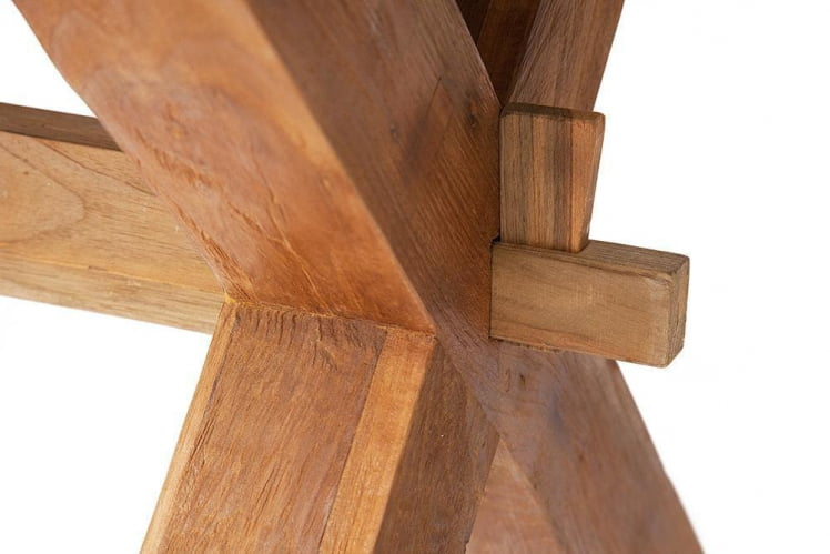 Стол обеденный Сеcрет Де Маисон Калидо дерево тик, 200х100х78см, серый/натуральный / Secret De Maison Kalido_4