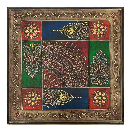 Столик Сеcрет Де Маисон ХАВЕЛЙ ( мод. БДЖ-001) дерево манго, 30кс30кс17 cм, этническая роспись / Secret De Maison HAVELY mod. BJ-001) 30x30x17 cm,_3