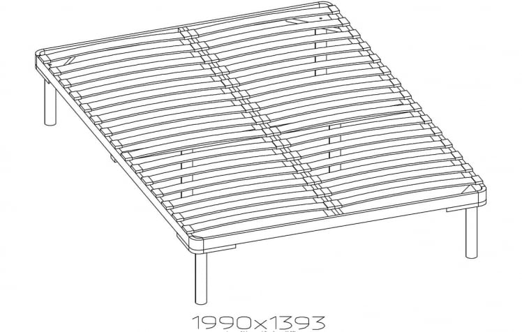 Основание с гибкими ламелями 3.1 (1400) Дерево (спальня)_1