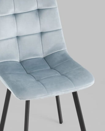 Стул Чиллй велюр серо-голубой 4 шт. / Chilly_6