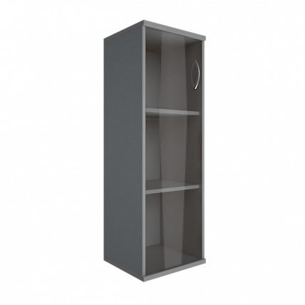 Шкаф средний узкий левый Рива А.СУ-2.4 Л Серый / Riva_0