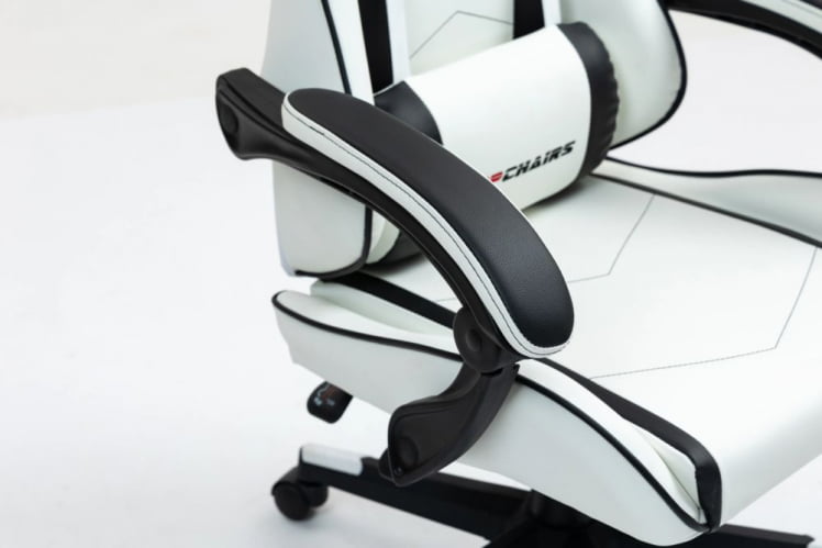 Кресло спортивное ТопЧаирс Шадов бело-черный / TopChairs Shadow_4
