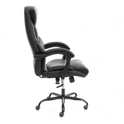 Кресло руководителя Камбридге металБЛ кож/зам/ткань, черный/черный, 36-6/11 / Cambridge metalBL_1