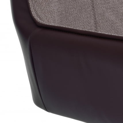 Кресло Мурано/Мурано опора 360, велюр/букле (ХЙП)/Экокожа, бежевый/коричневый / Murano/Мурано (HYP)/Экокожа,_6