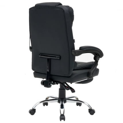 Кресло офисное с функцией вибромассажа CРОМЕКС (КРОМЕКС) Чилл МС-005 экокожа черное / CROMEX Chill MS-005_4